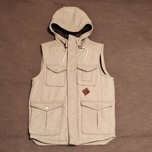 Burton Beige Hooded Vest